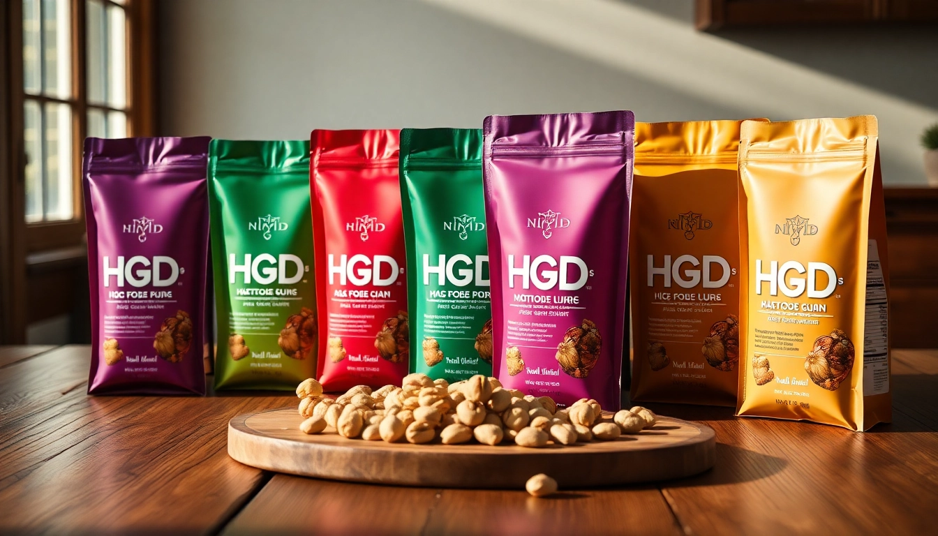 Showcase HQD Pods in colorful packaging on a wooden table, highlighting their enticing designs and flavors.