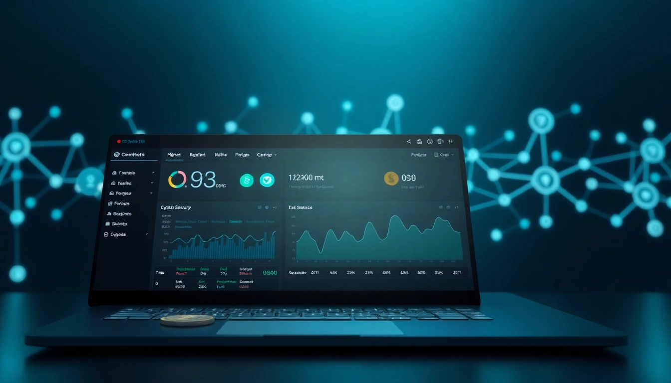 Showcasing the gaurda wallet interface with digital currency elements, emphasizing security features.