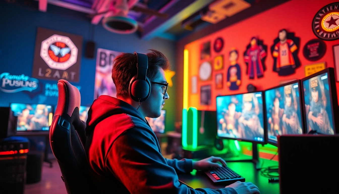 Mild88 stream session in an energizing esports studio with vibrant colors.